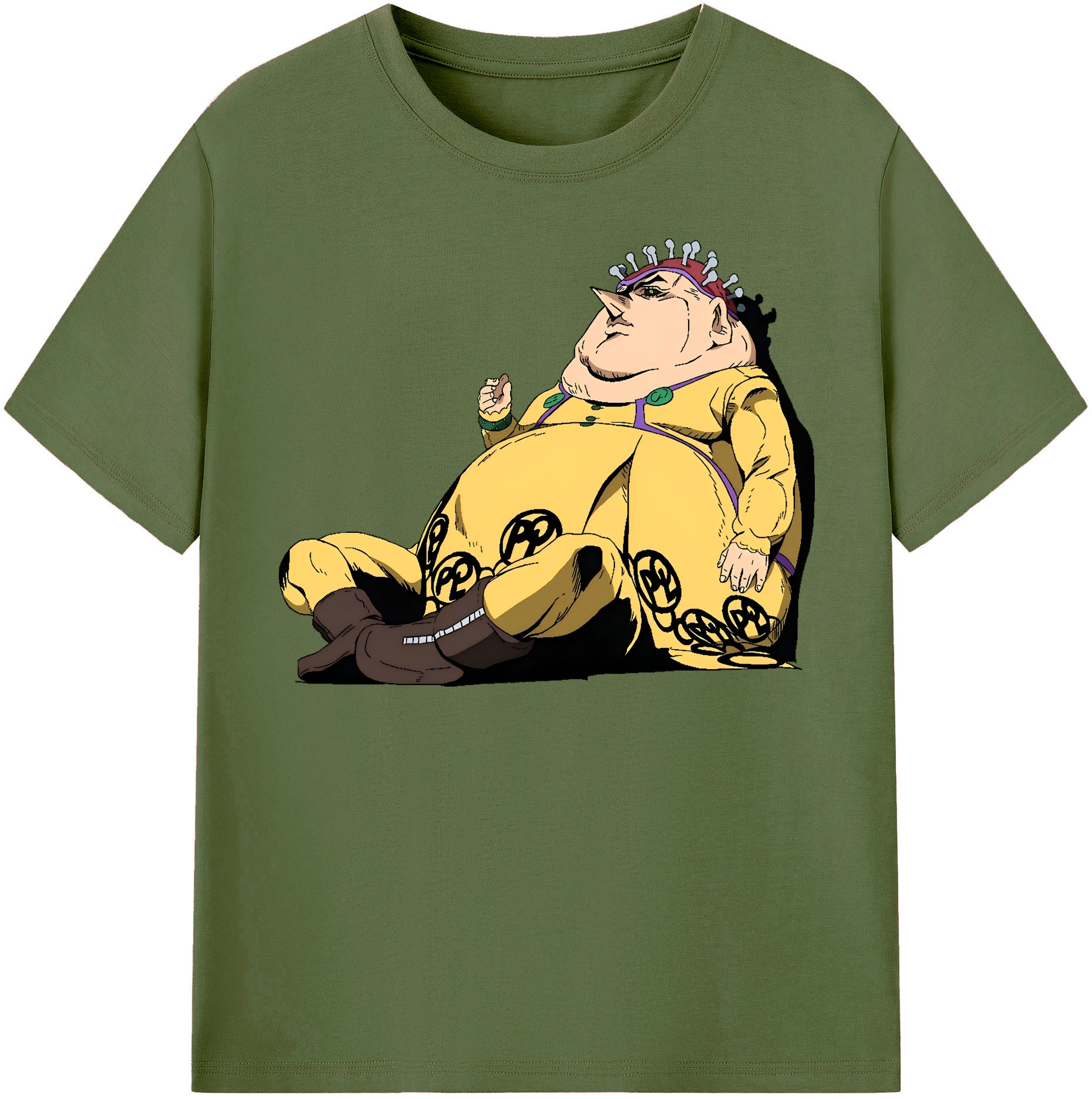 （画像用） ジョジョの奇妙な冒険 ポルポ JoJo's Bizarre Adventure Polpo 綿100％半袖Tシャツ（フロントプリント）